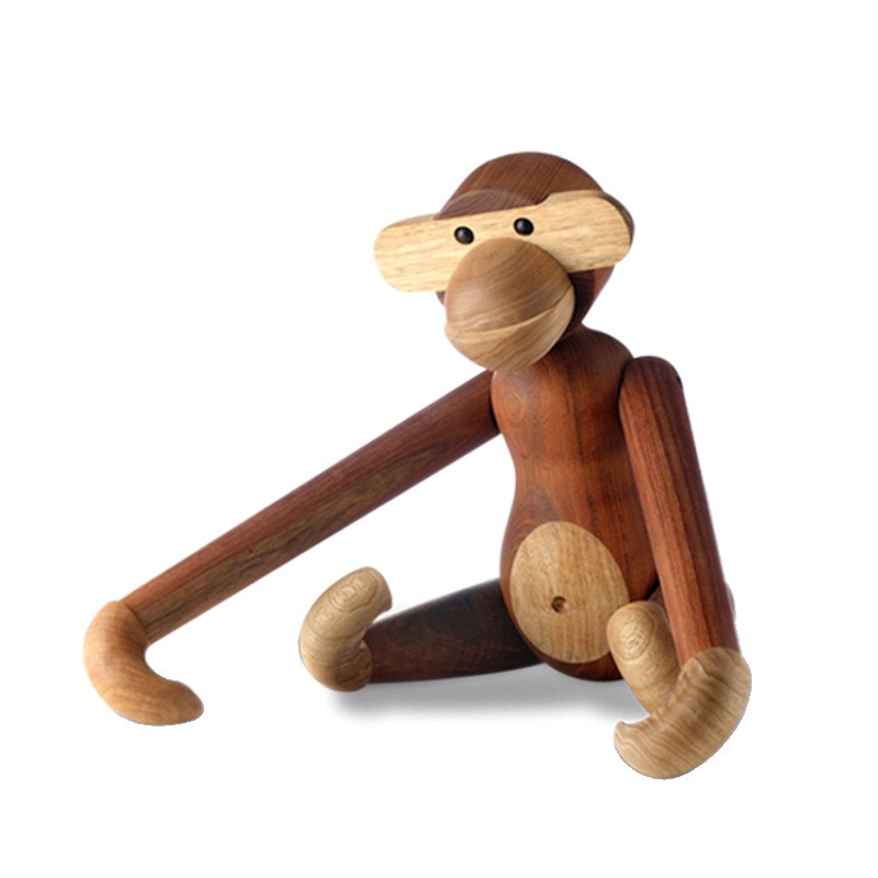 Affe Holzfigur
